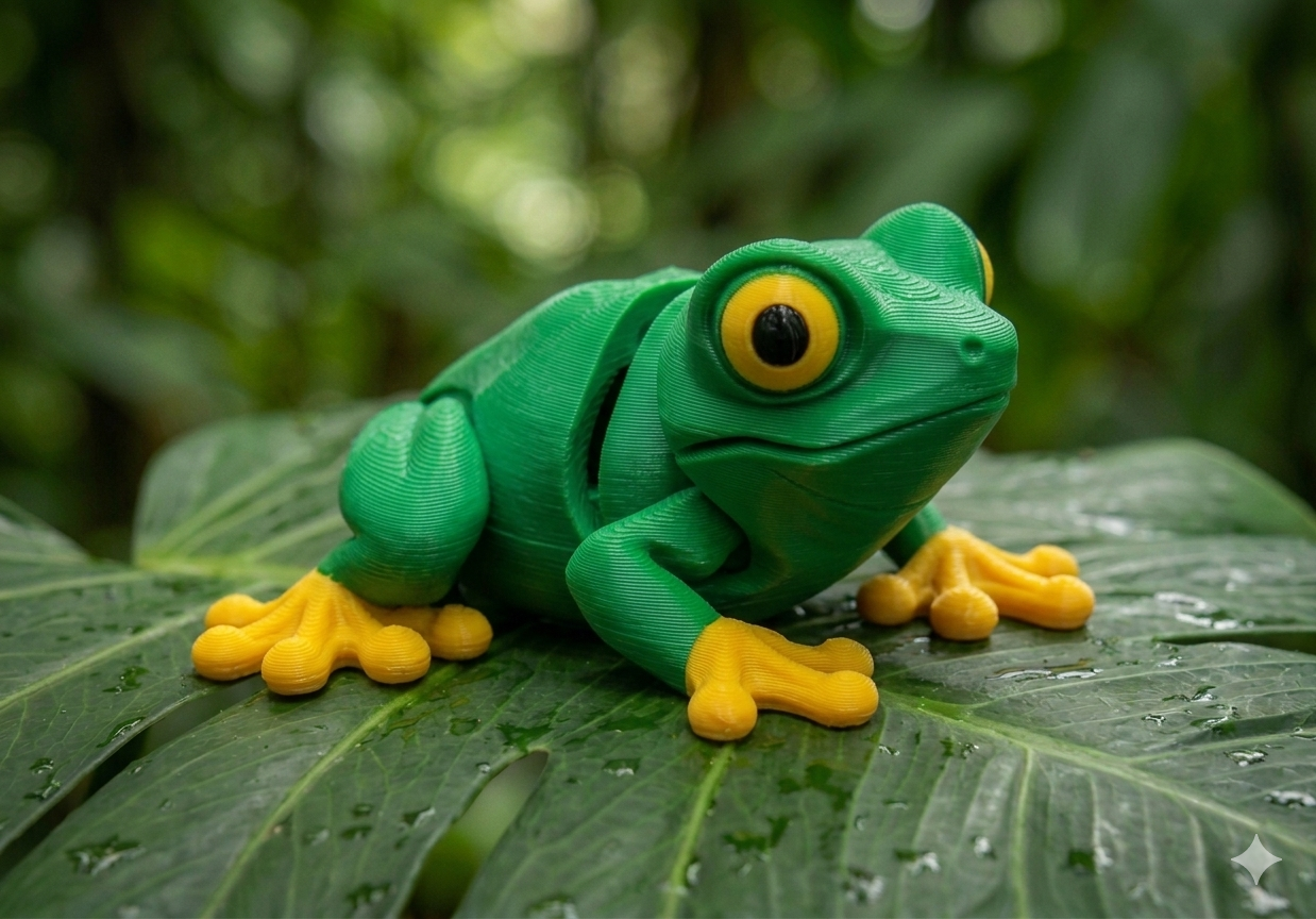 Miniatura 2 do modelo 3D Articulated Frog