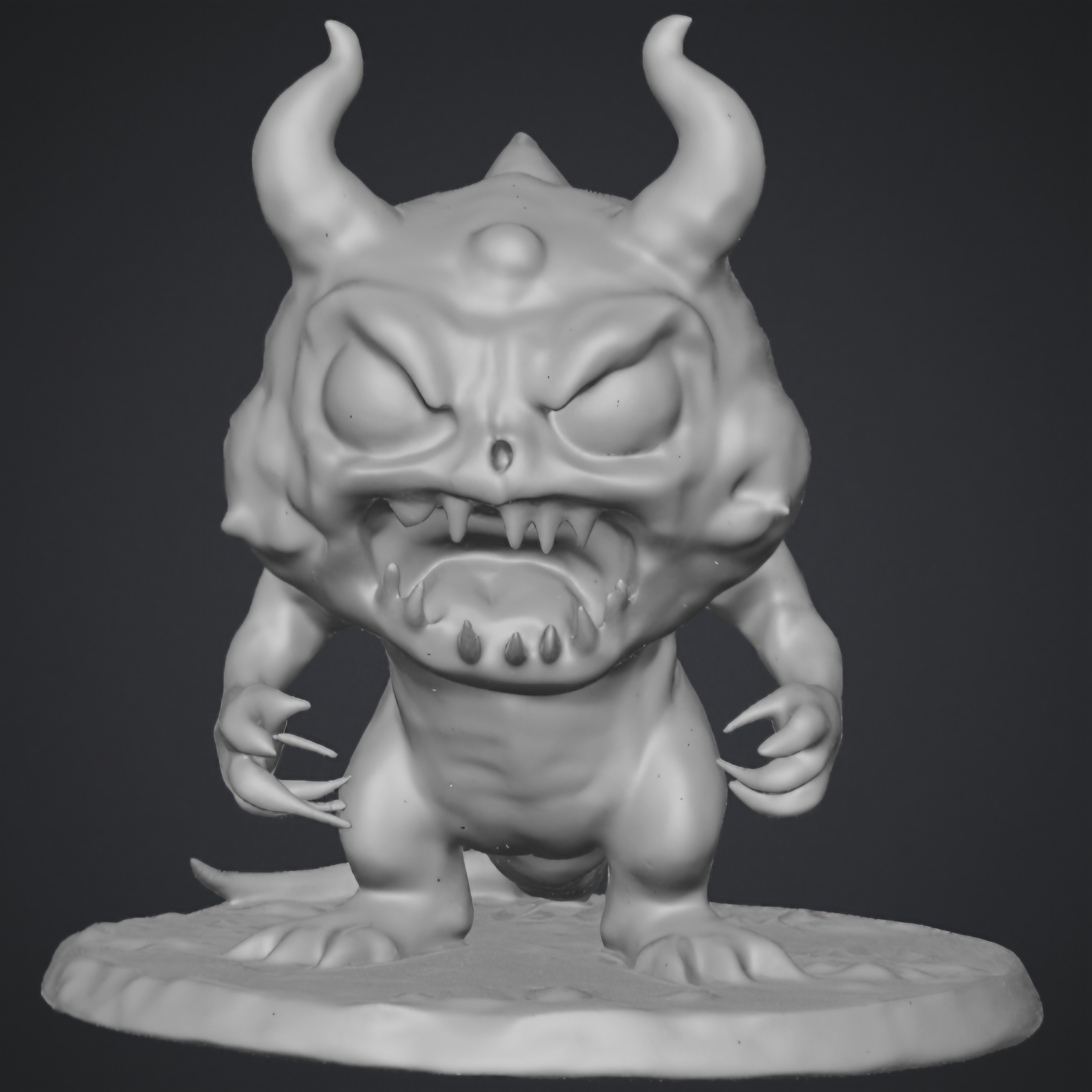 Scary gothic monster