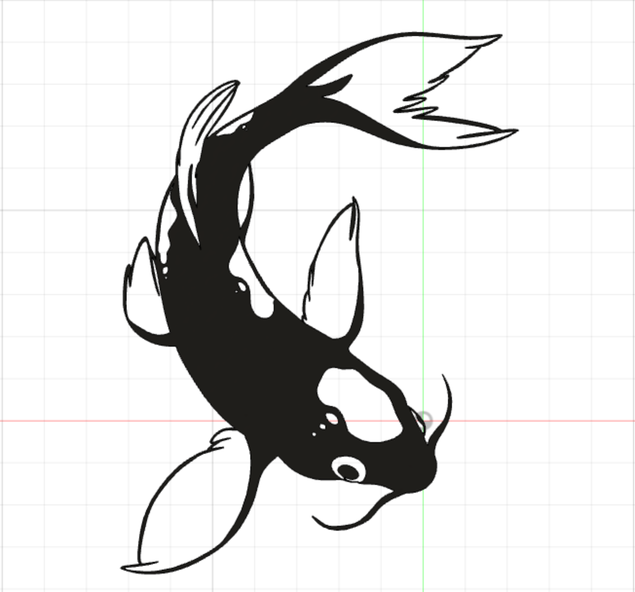 Koi Fish Wall Decor – 2D art
