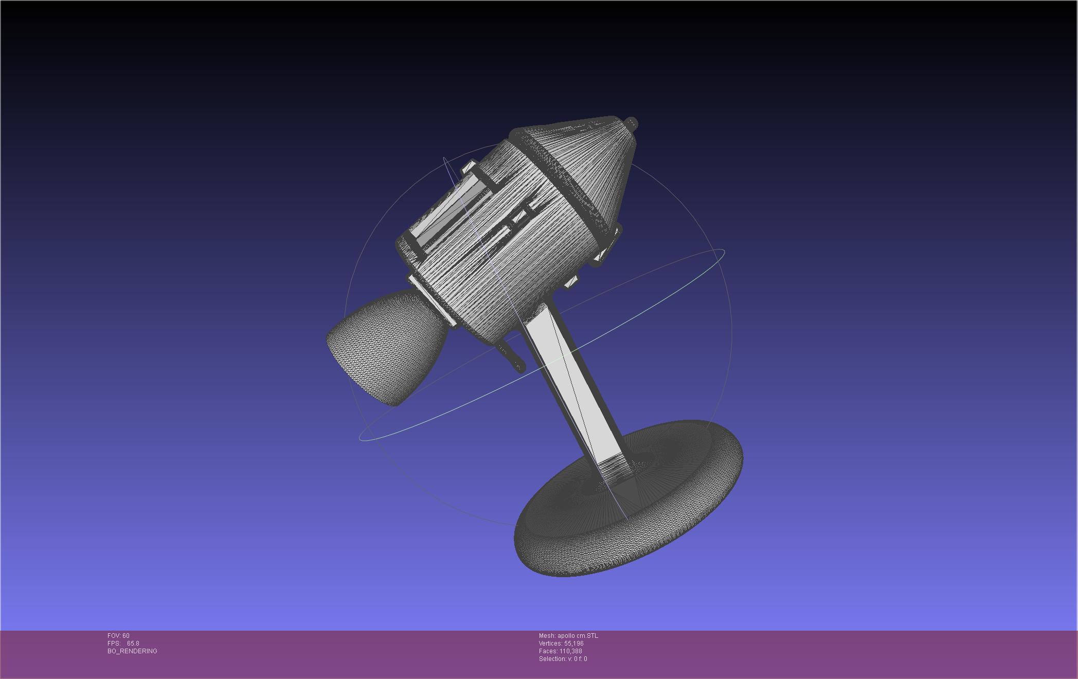 Apollo Command Module Printable Board Game Scale Space Race Micro Miniature — miniatura 2