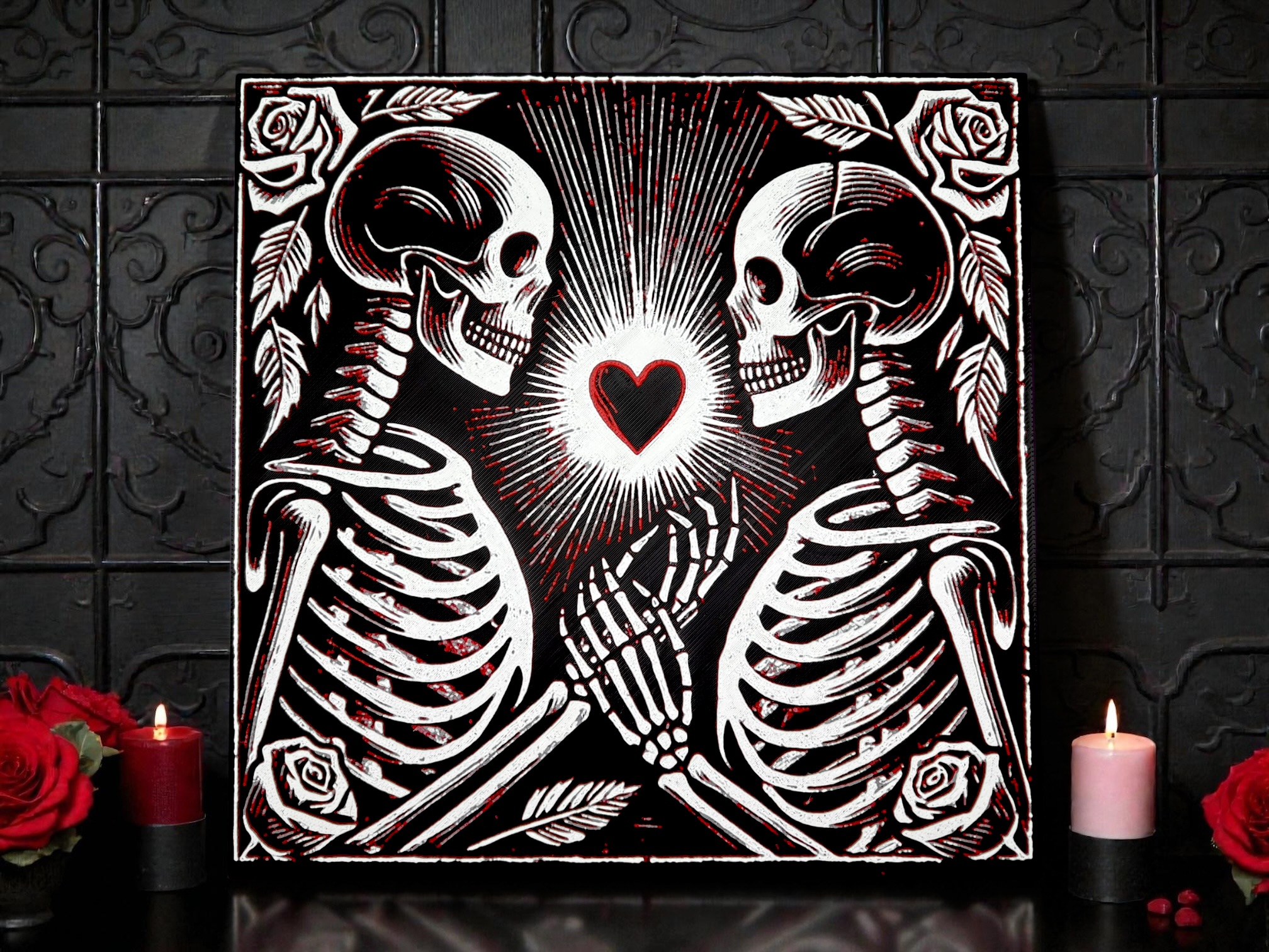 Till Death, Still Us - Skeleton - Love - Valentine's Day Hueforge