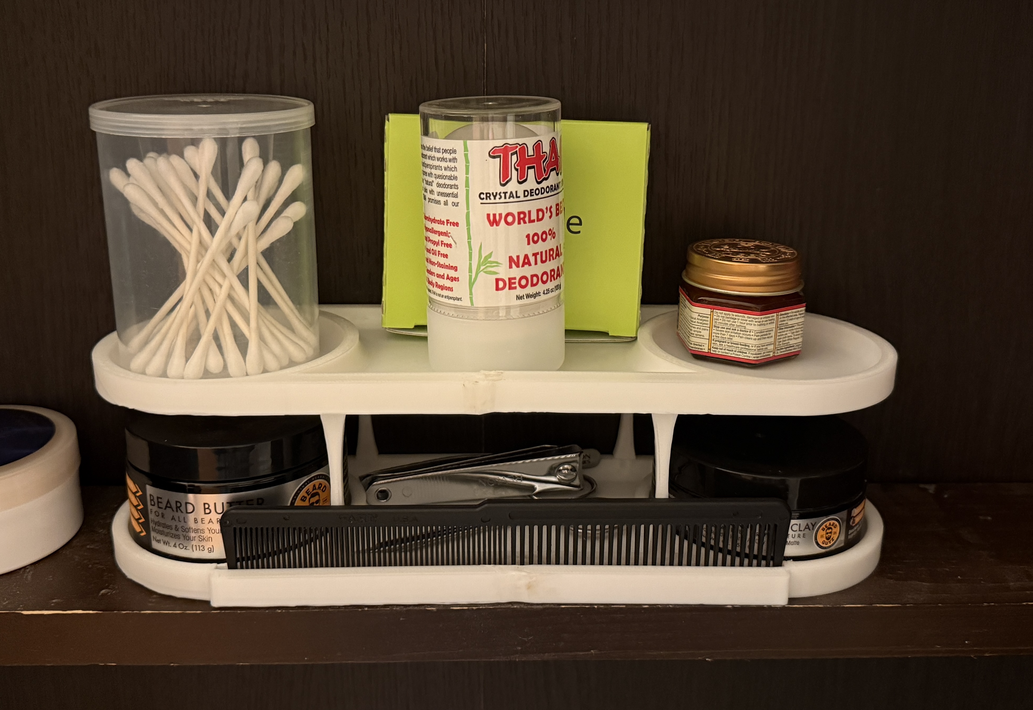 Bathroom Cabinet Shelf Organizer - Slim v1