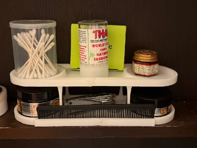 Bathroom Cabinet Shelf Organizer - Slim v1