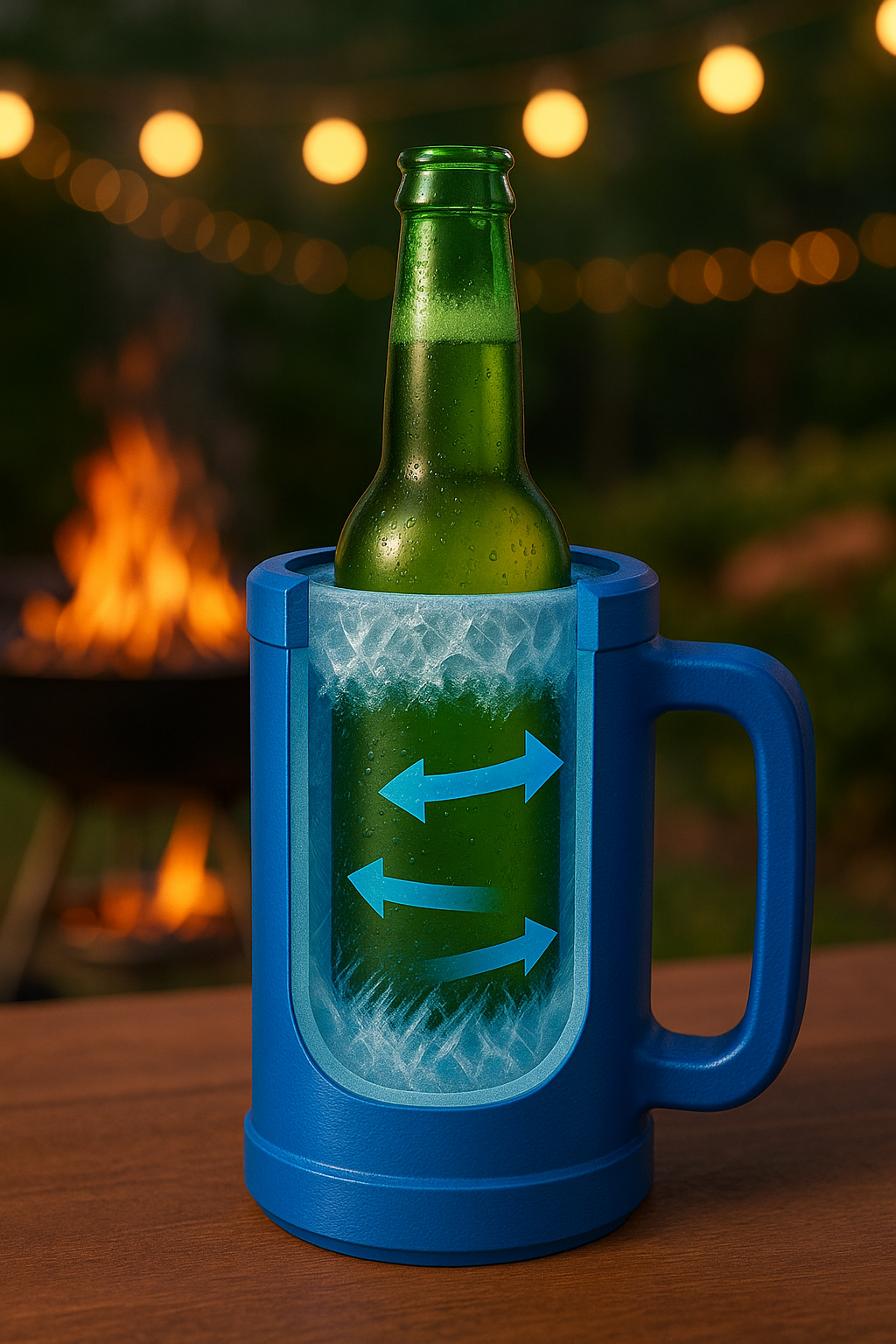 Beer Bottle Ice Cooler Mug