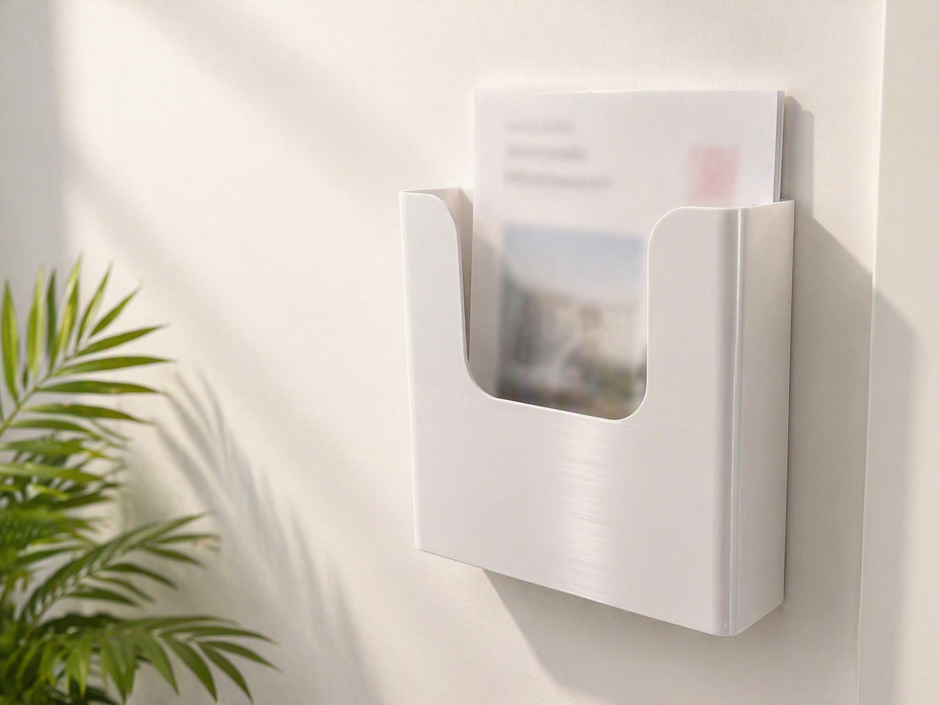 A4 Wall-Mounted Document & Paper Holder (screw or use adhesive)