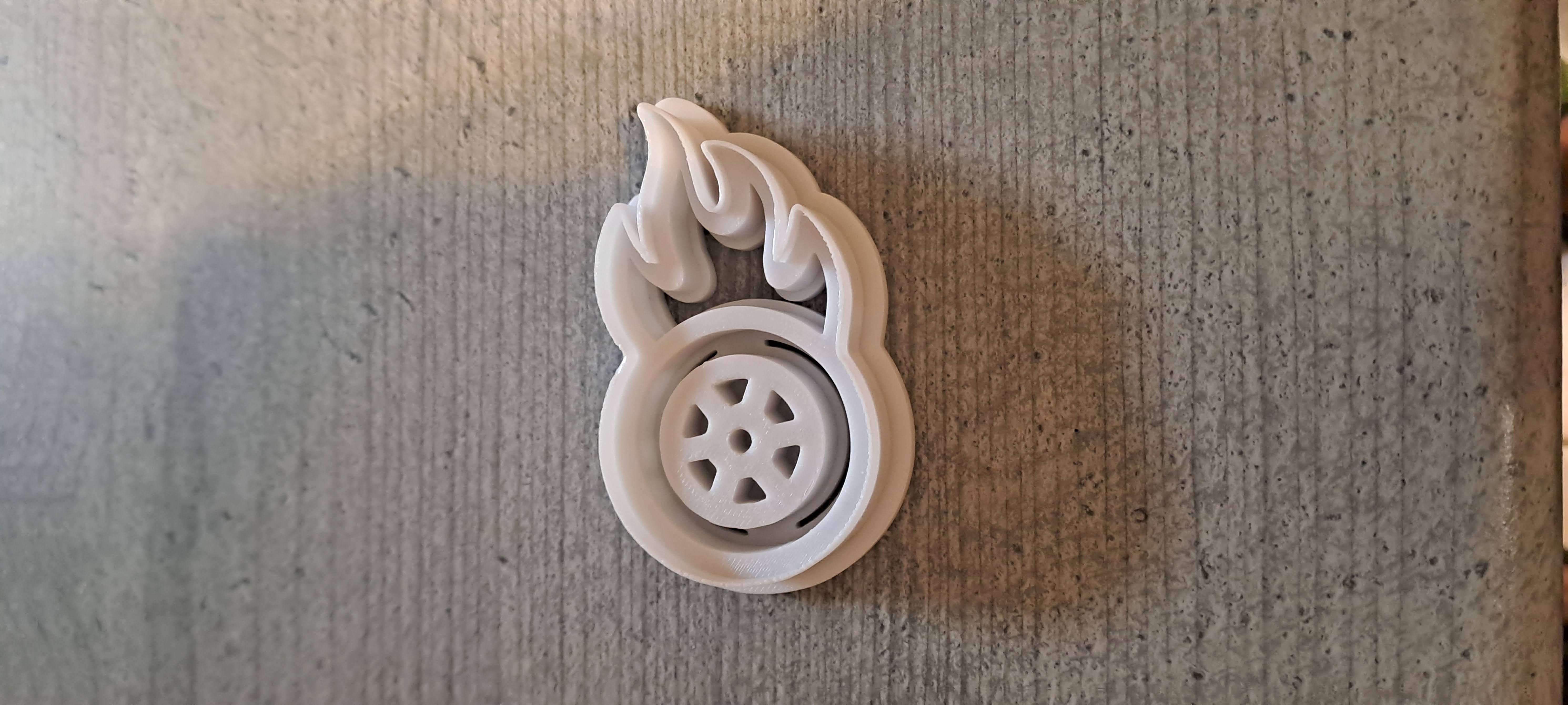 Flaming Wheel Cookie Cutter