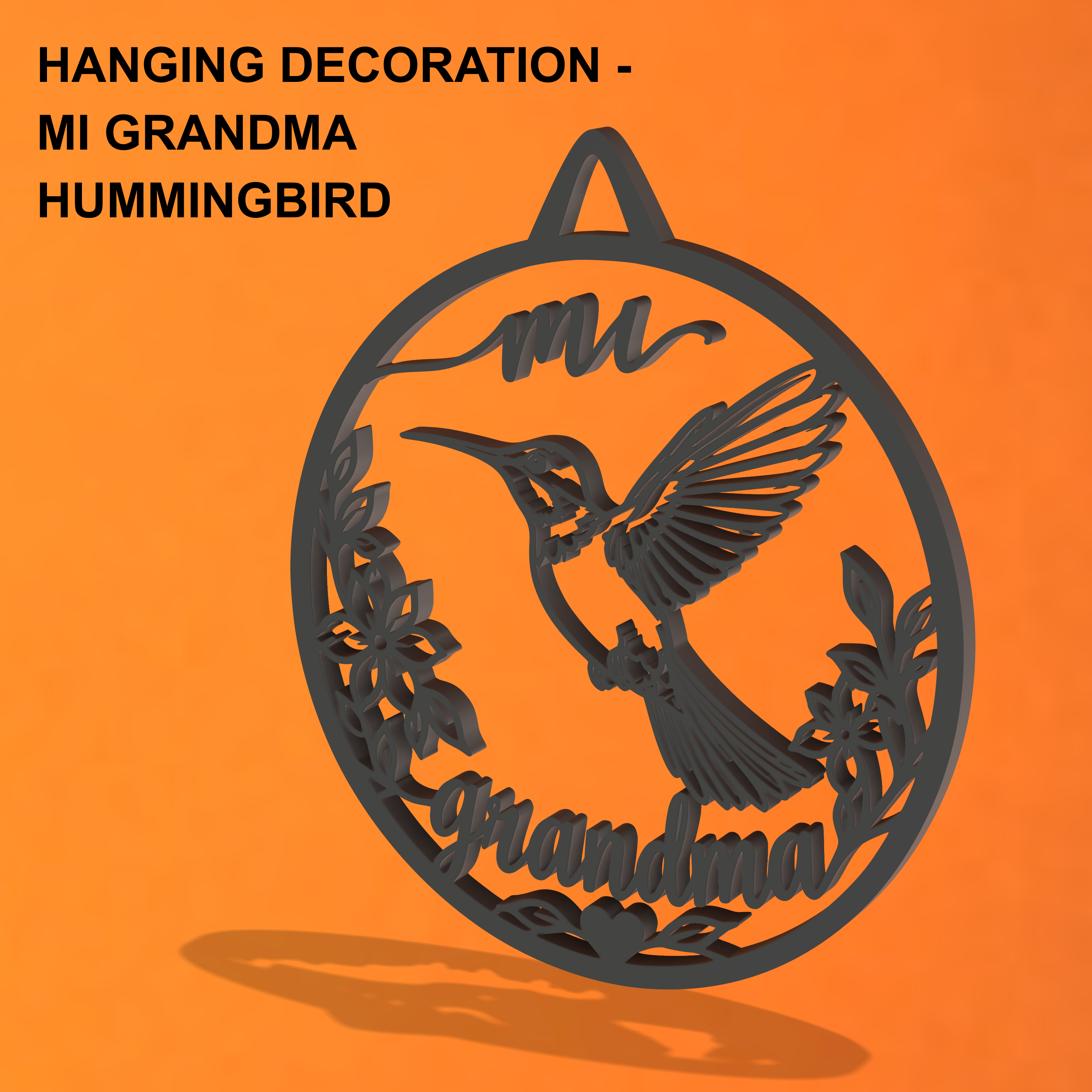 Hanging Decoration - Mi Grandma Hummingbird
