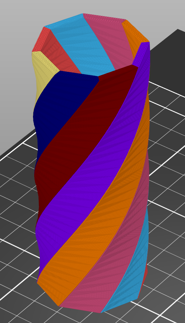 Twisting Tube - 8 Color - INDX Test Object