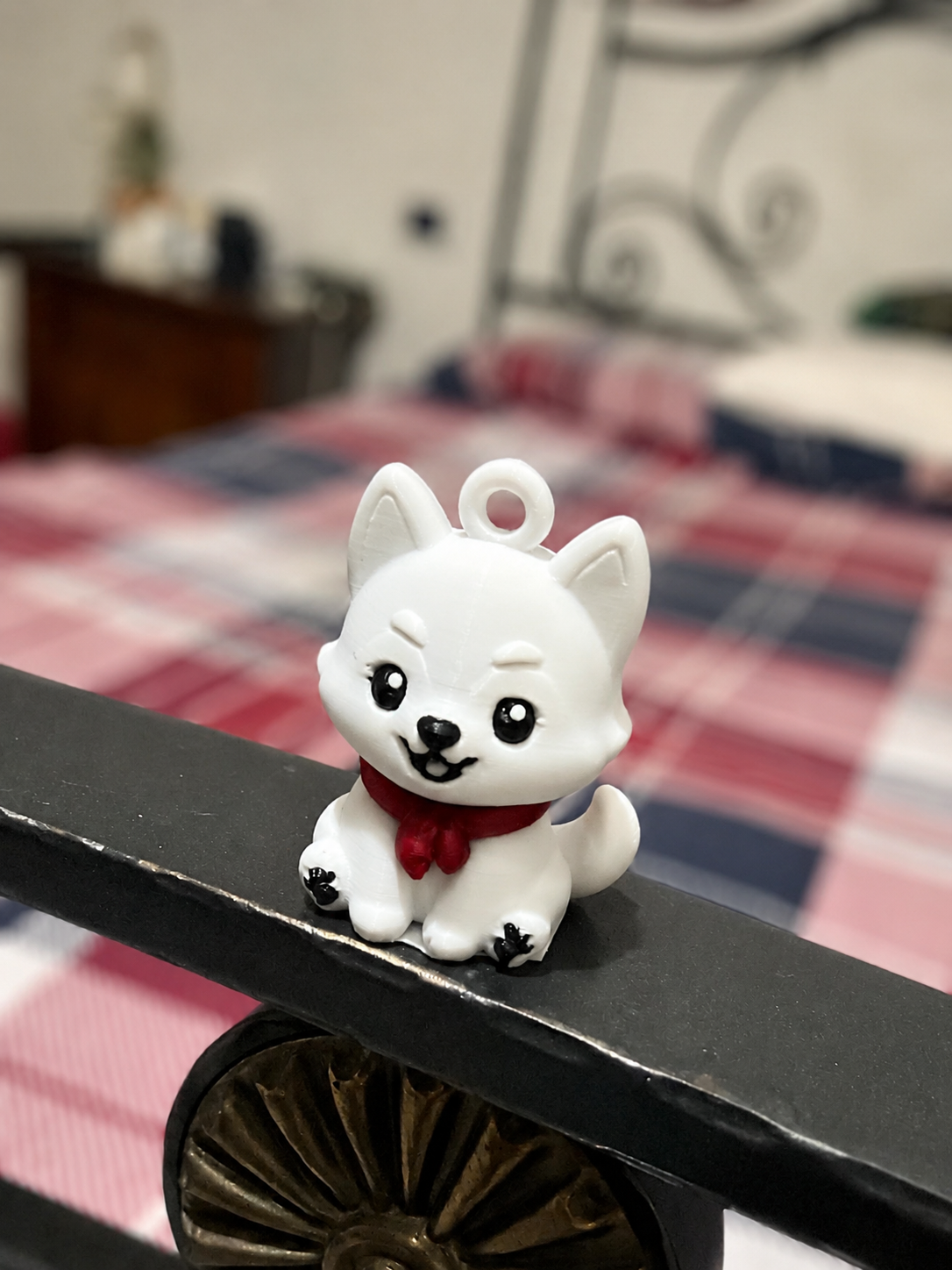 Cute Husky Puppy Keychain