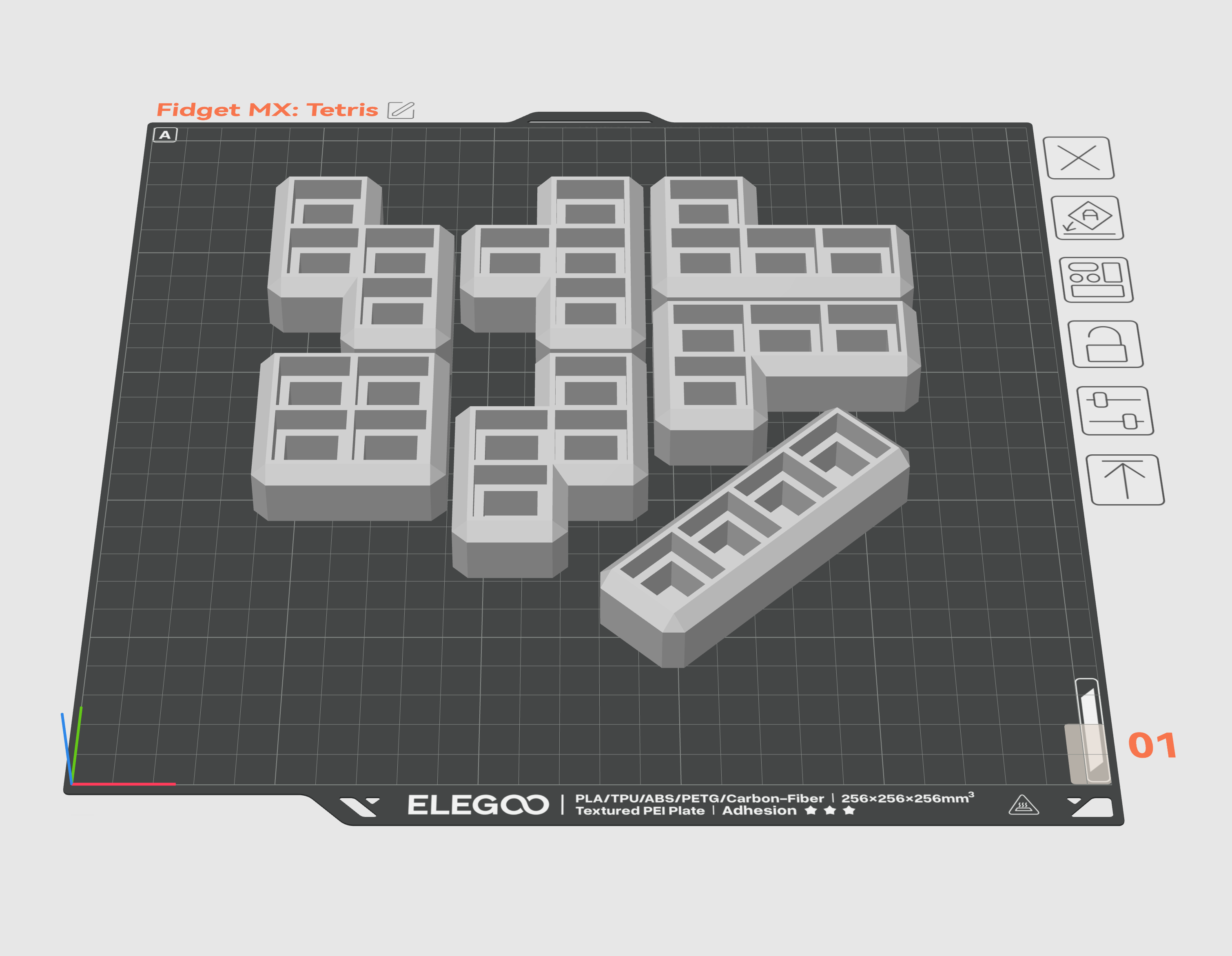 Fidget Key MX: Tetris Edition