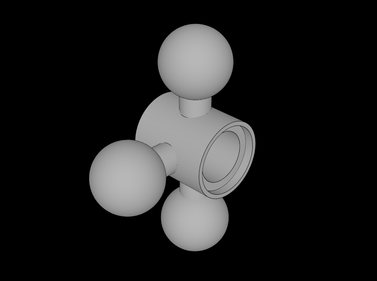 Lego Compatible (15460.dat) Technic Steering Arm with 3 Ball Joints with 1L Arm Side Connection