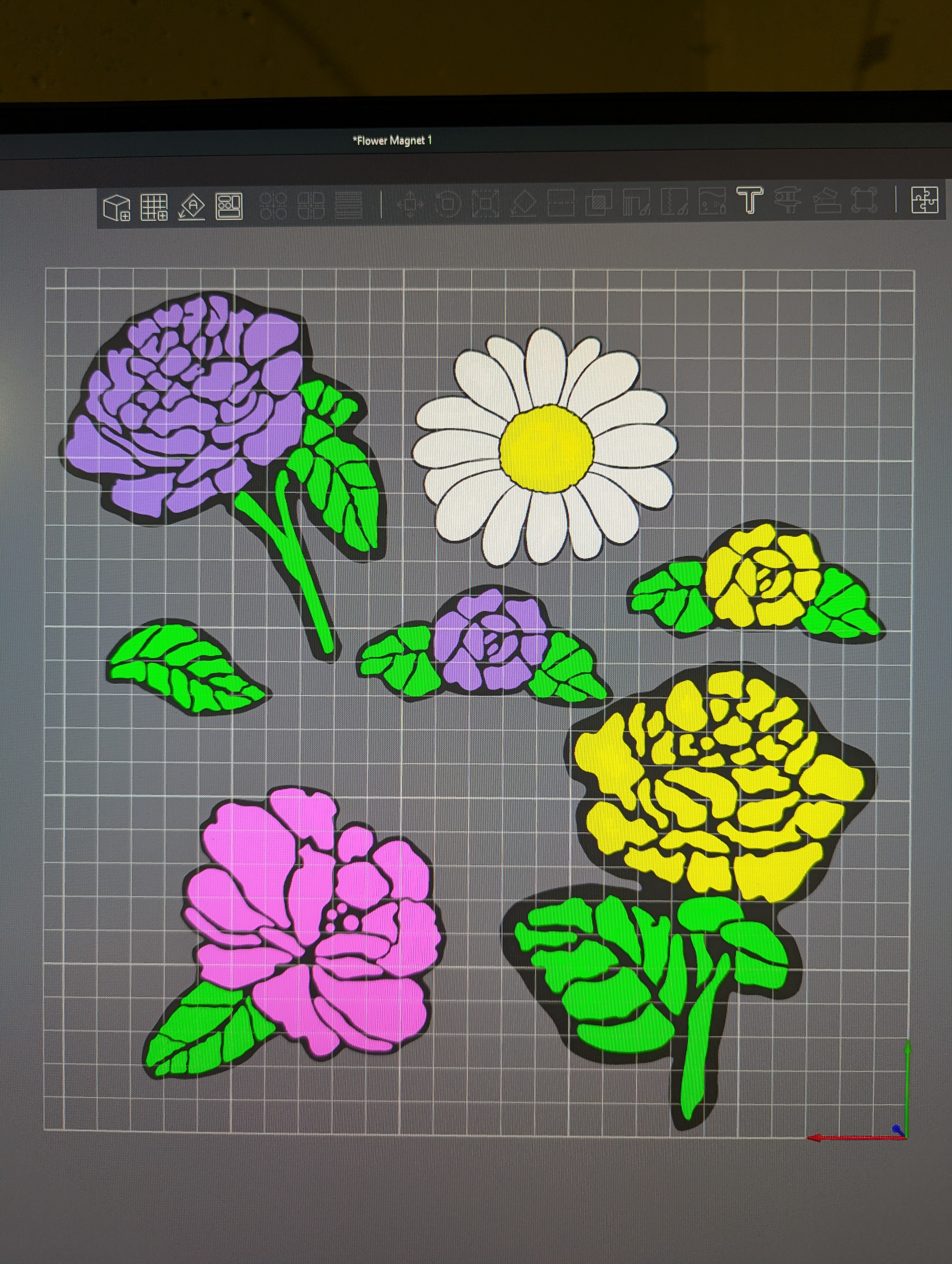 Multicolour Flower Magnets — miniatura 2