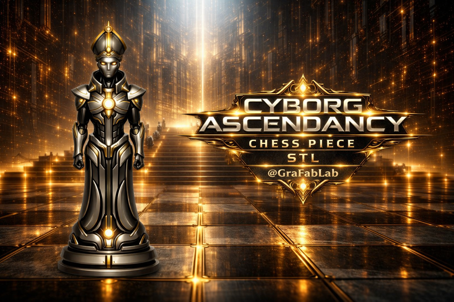Cyborg Ascendancy "Bishop" - chess piece