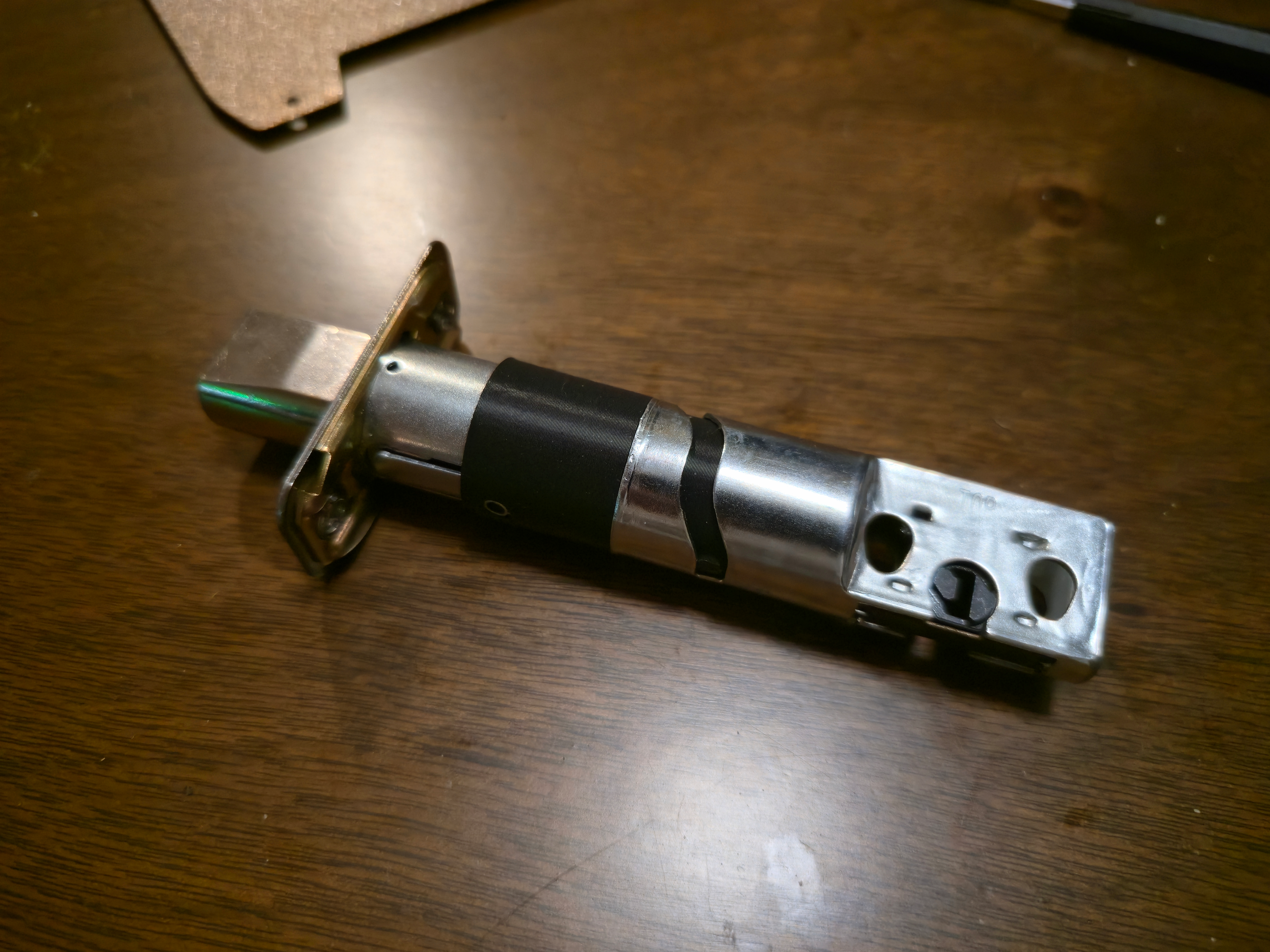 Schlage Connect BE469ZP smart lock 3-7/8" deadbolt adapter 3D model