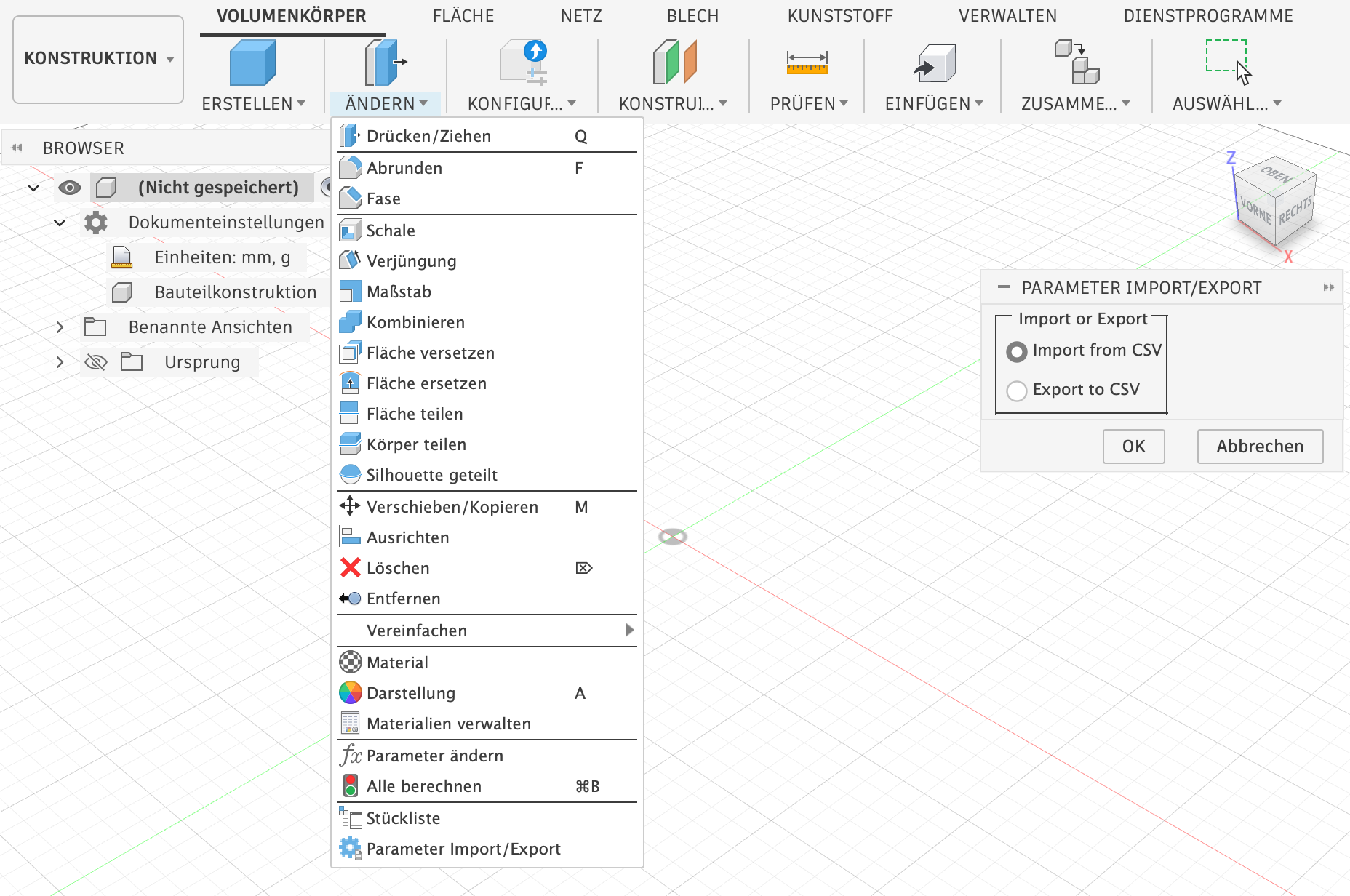 Add-In for Fusion to Export/Import User Parameter