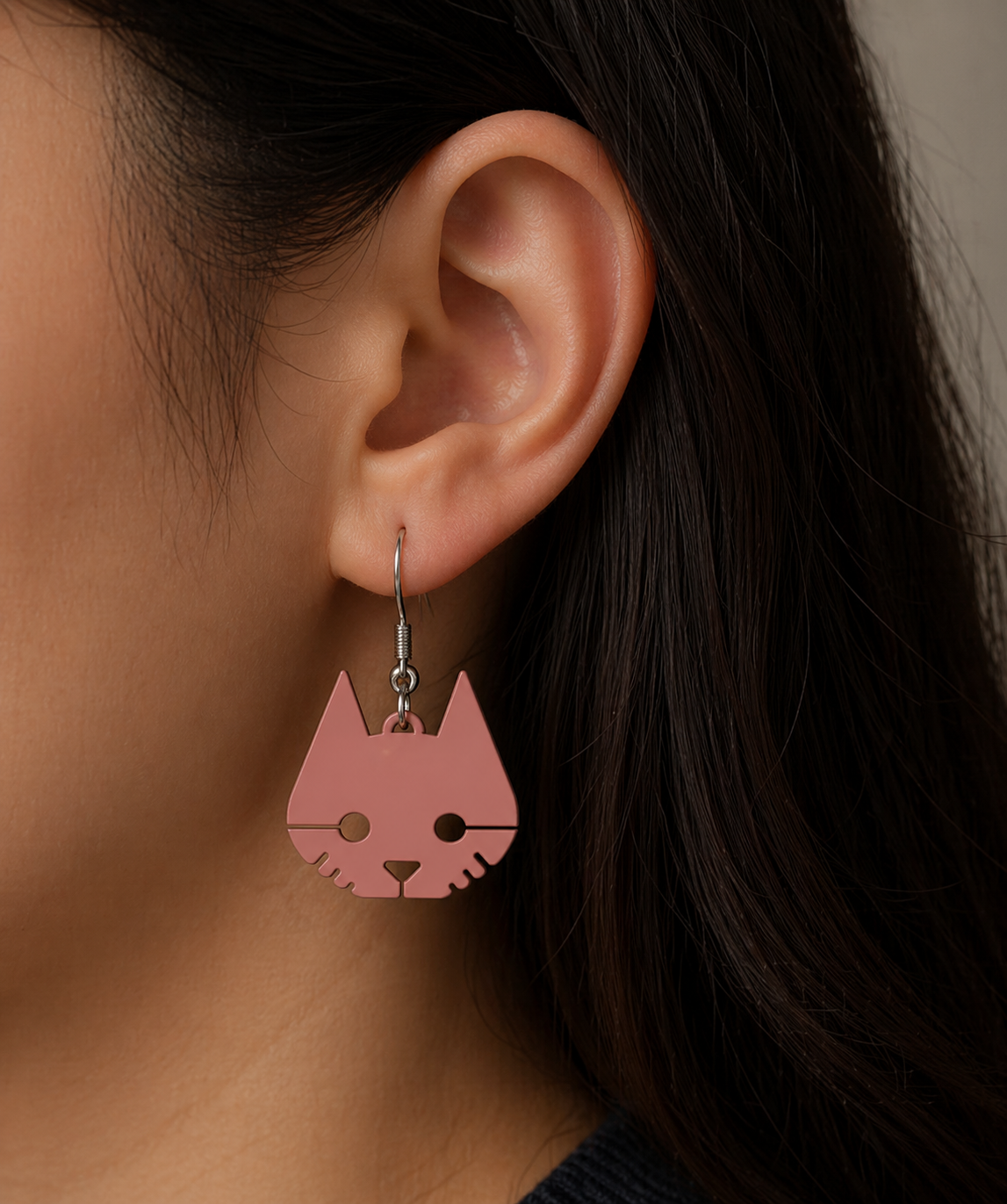 Stray Video Game Logo Earrings