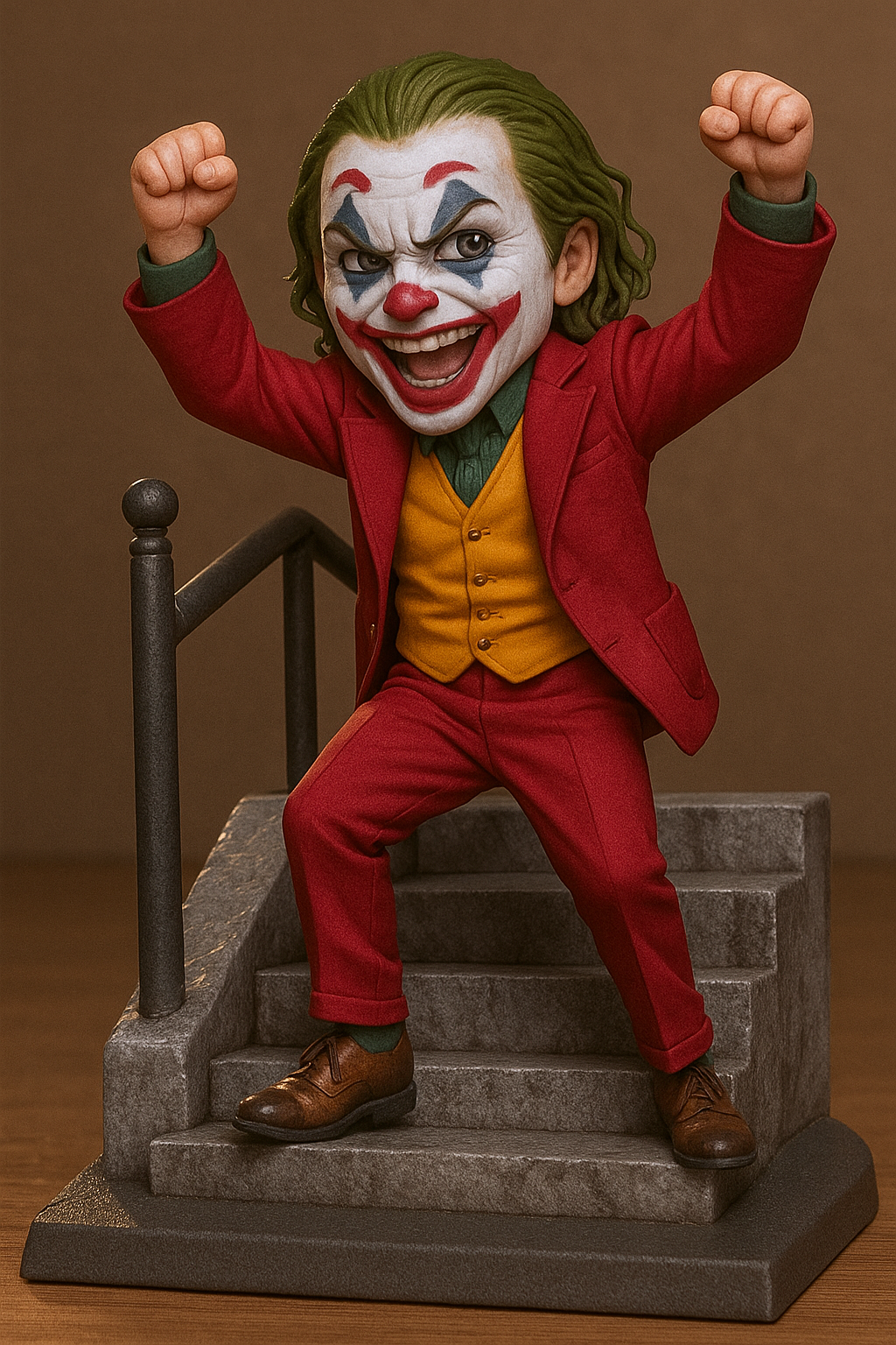 Figura Chibi 3D del Joker – Escalera Icónica