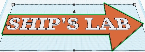 Ships Lab Sign
