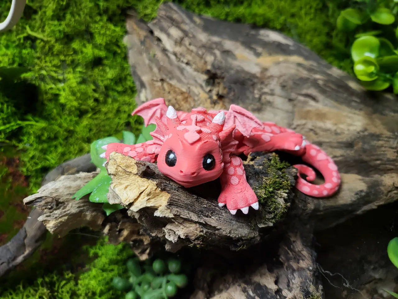 Cute Flexi Valentine Dragon – Cute Heart-Scale Dragon STL by Oksus