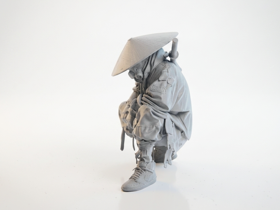 Hooded Assassin Fantasy Figurine 3D Printable