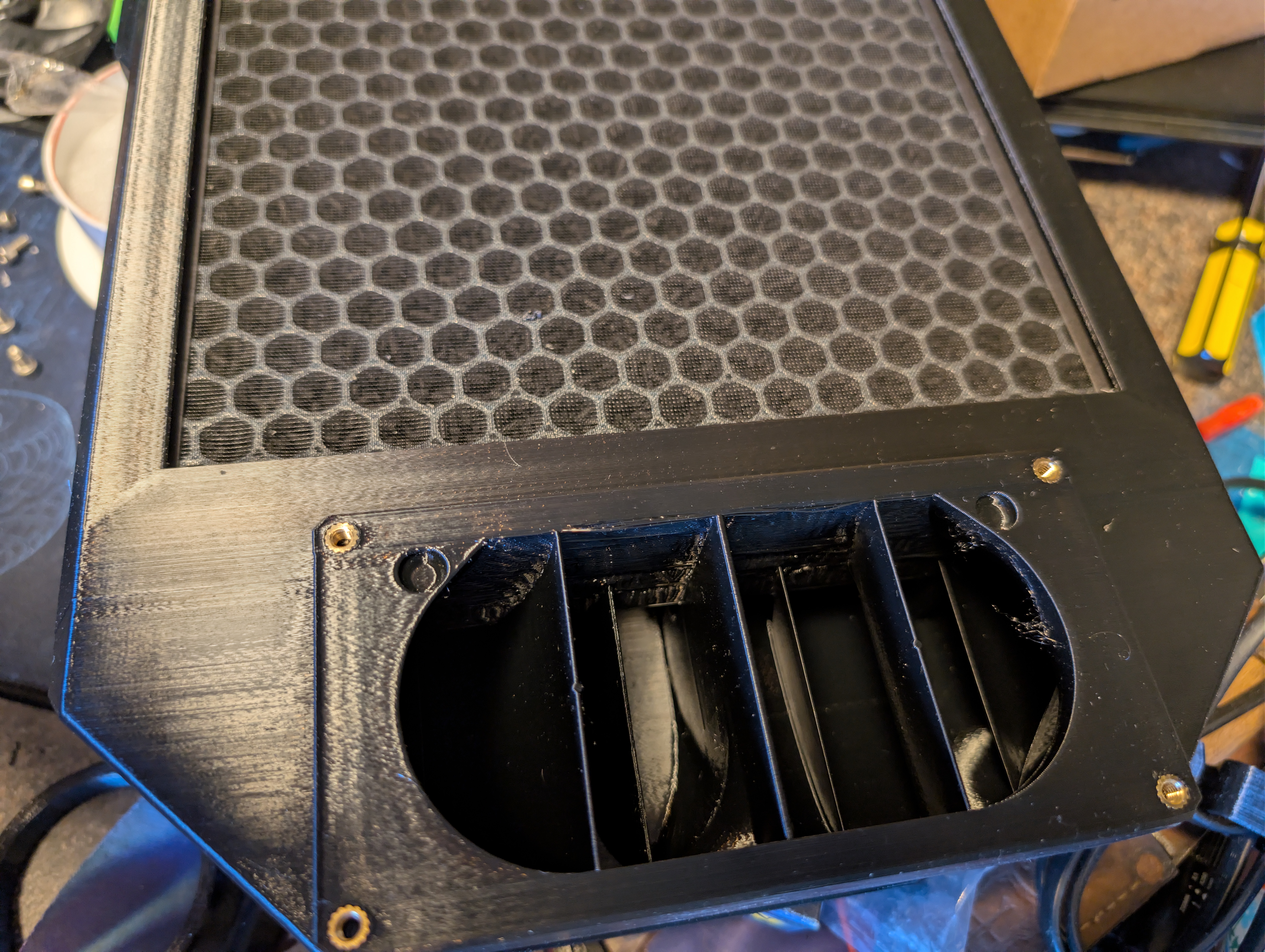 Backpack Air filter using IKEA fornuftig HEPA/Carbon filter