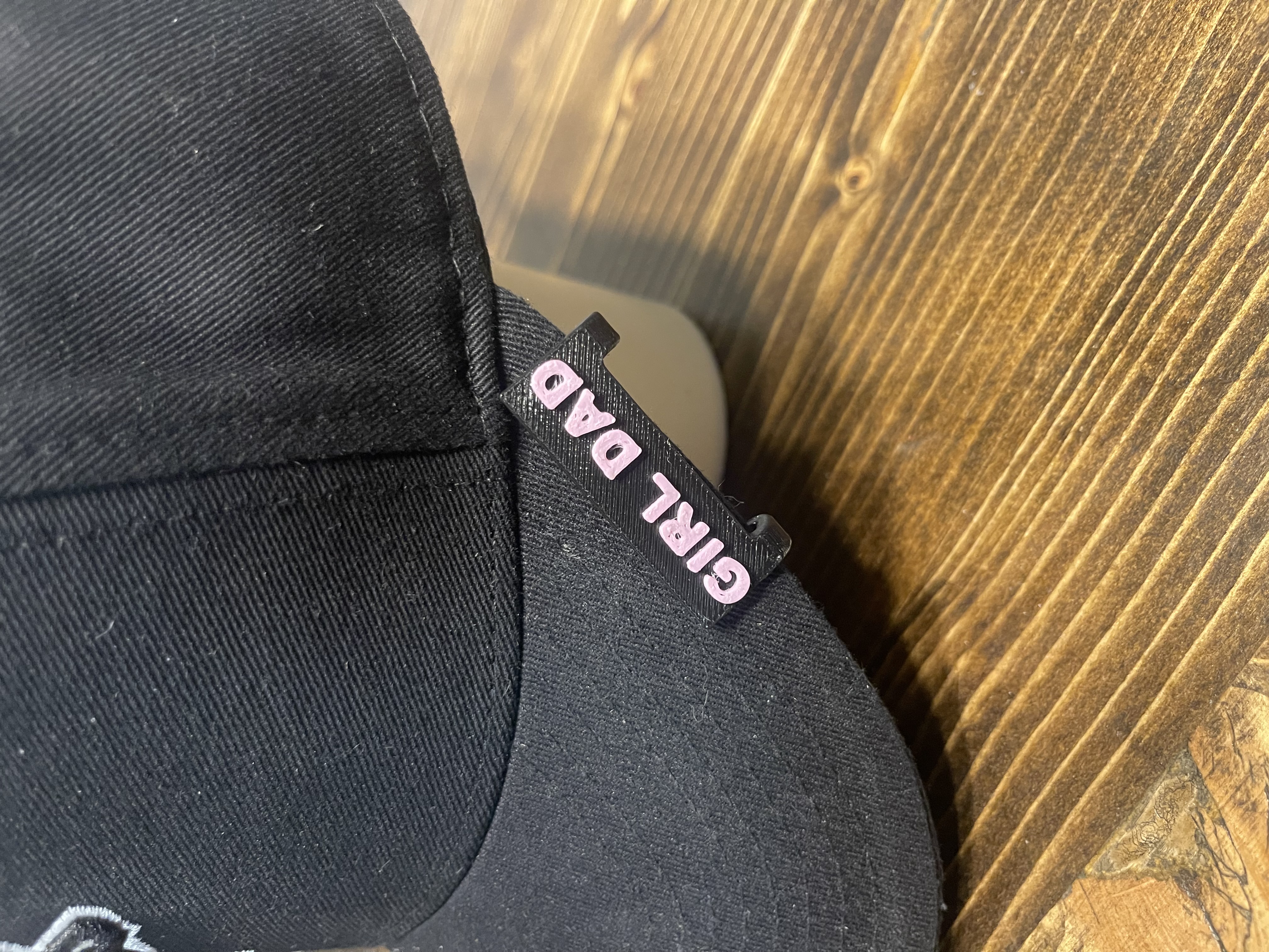 GIRL DAD DAUGHTER HAT CLIP.  NO AMS