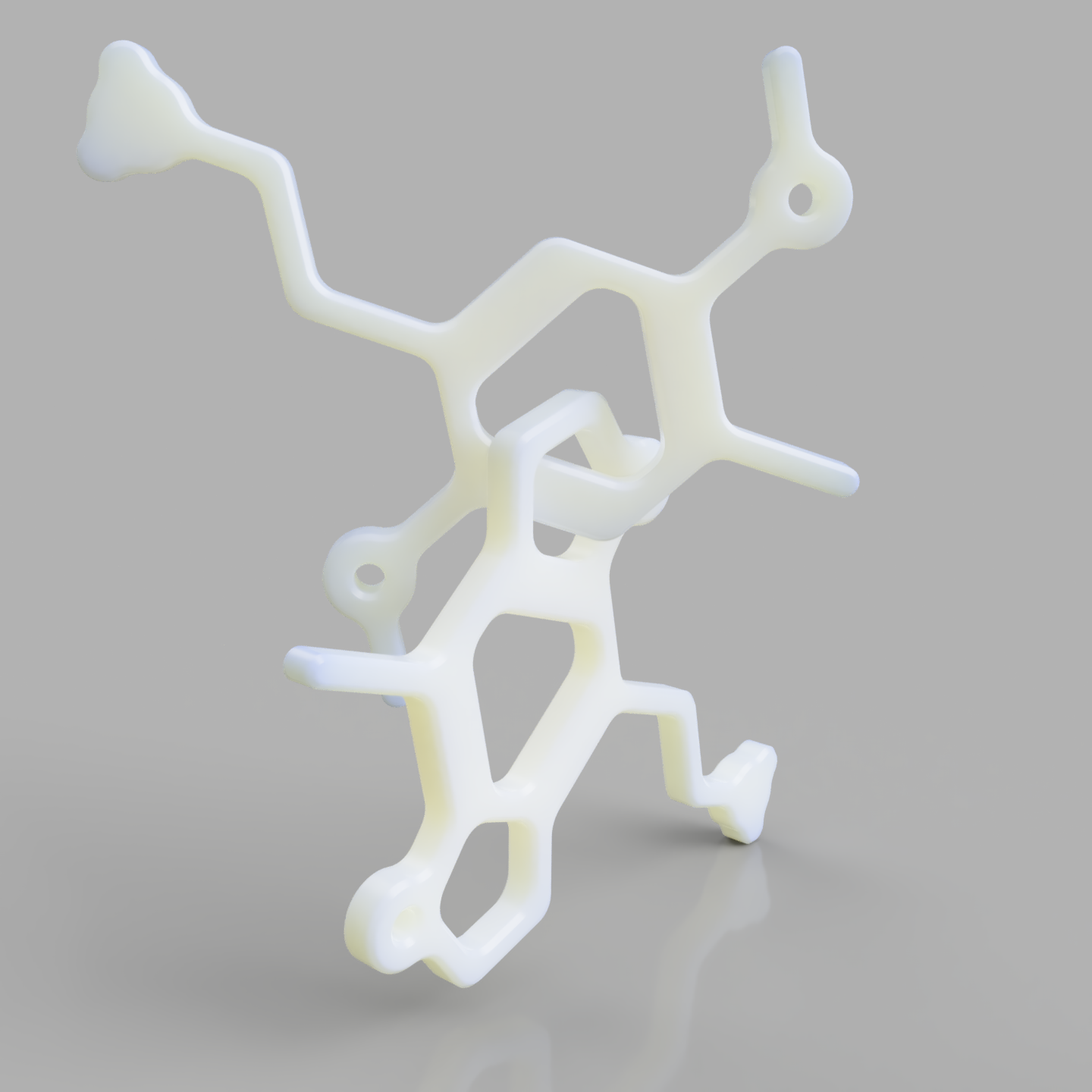 2C-B/2C-B-FLY Molecule Keychain