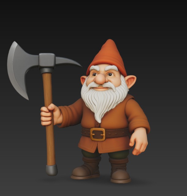 dwarf with pickaxe — miniatura 3