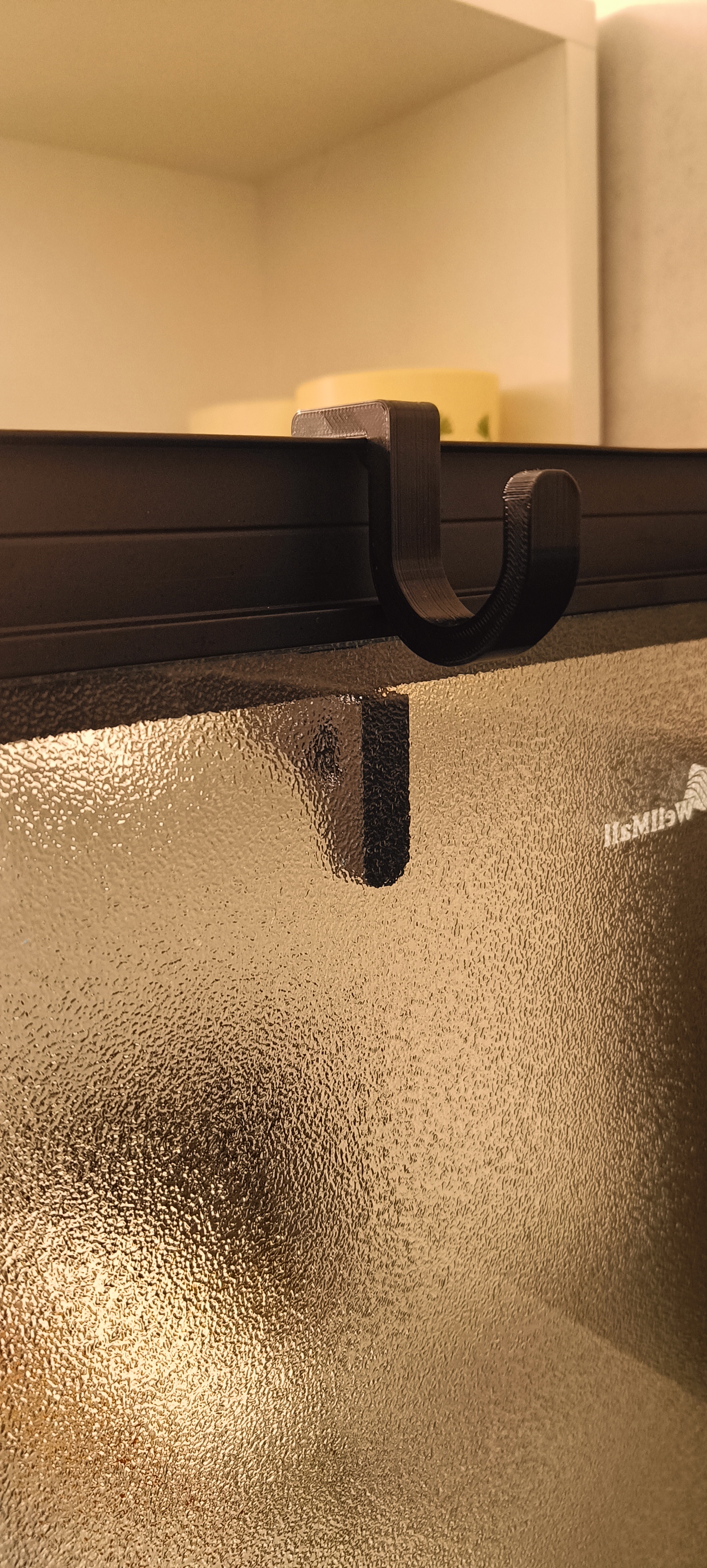 Oboustranný háček na sprchový kout POINT AS BLACK / Double-sided shower hook for POINT AS BLACK