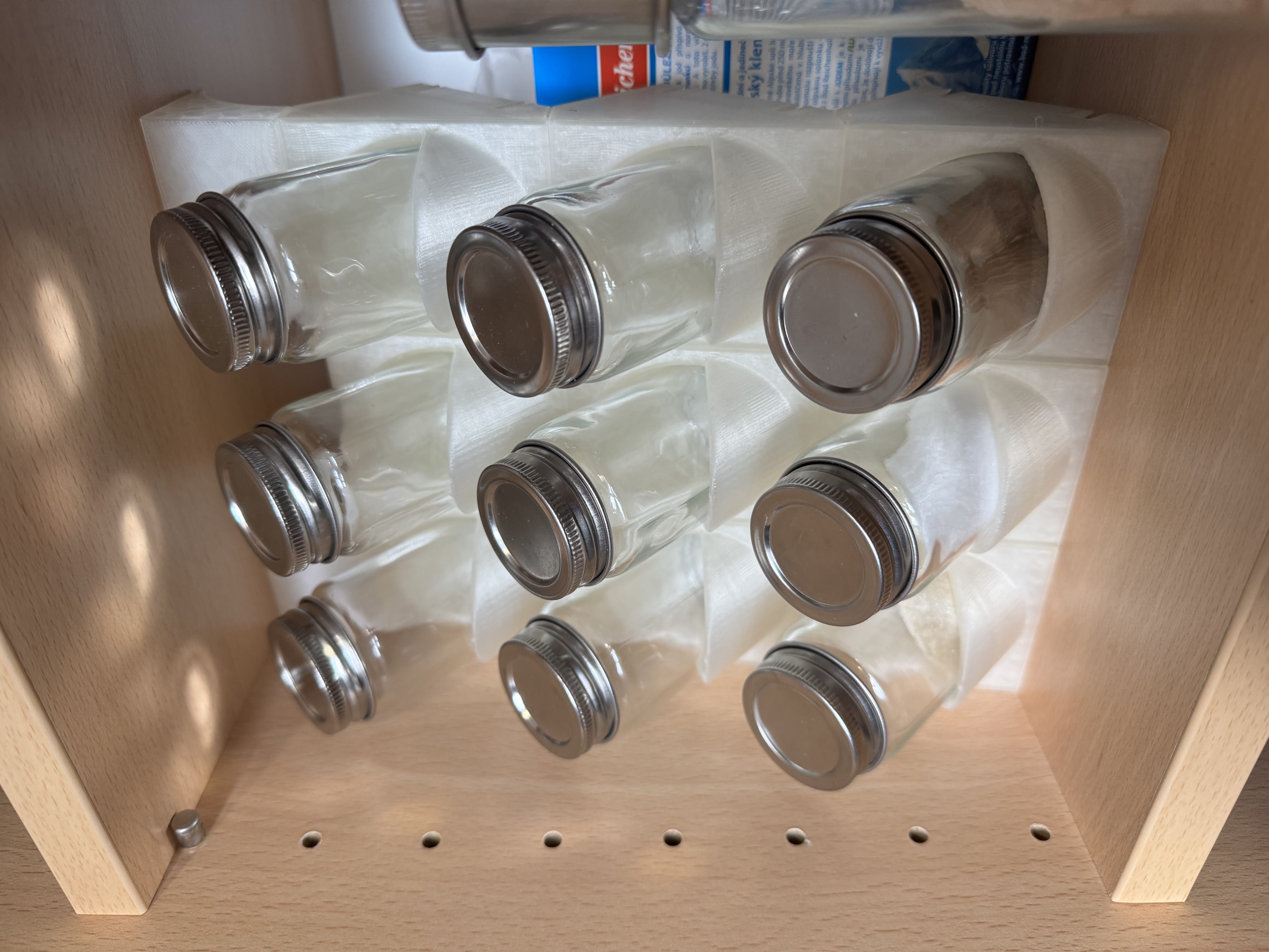Modular spice jar holder (IKEA Gulfdisk/Citronhaj)