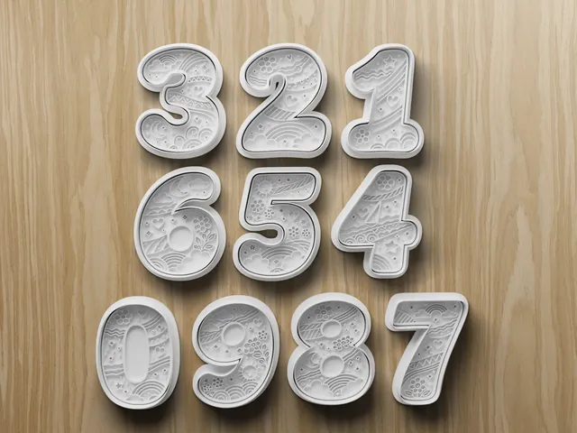 Number Cookie Cutter STL Bundle | 0-9 Fondant Cutter Set | 3D Printable Baking Files