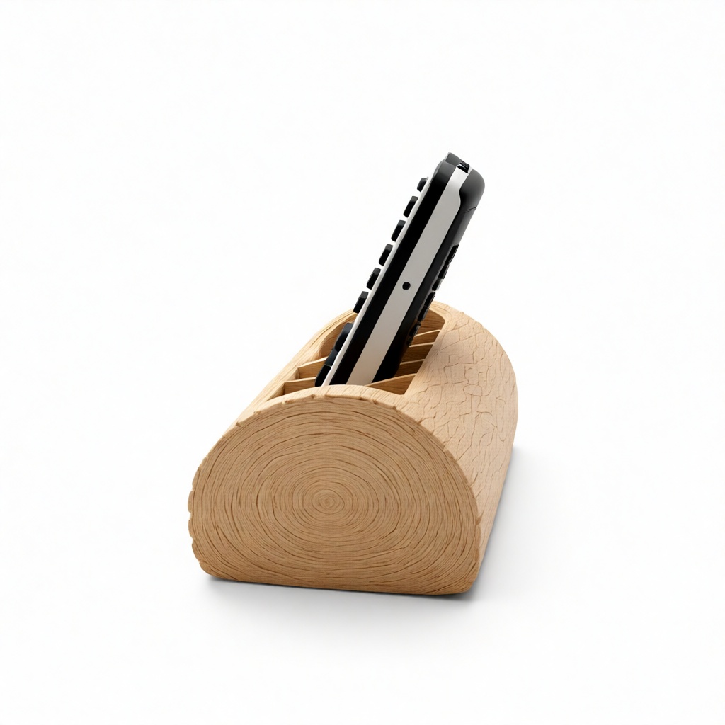 Miniatura 3 do modelo 3D Rustic Log Remote Holder