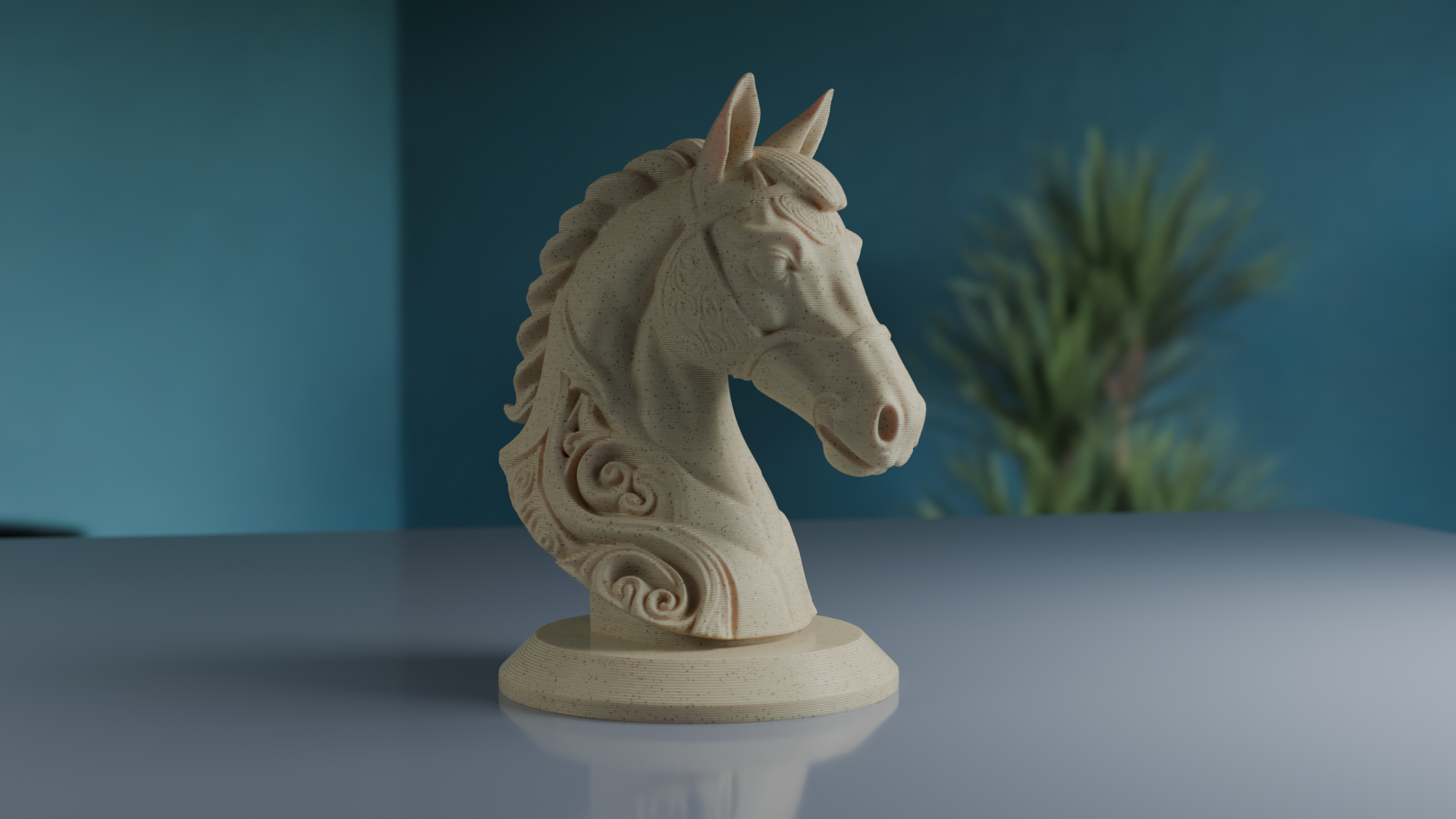 Horse Head Statue