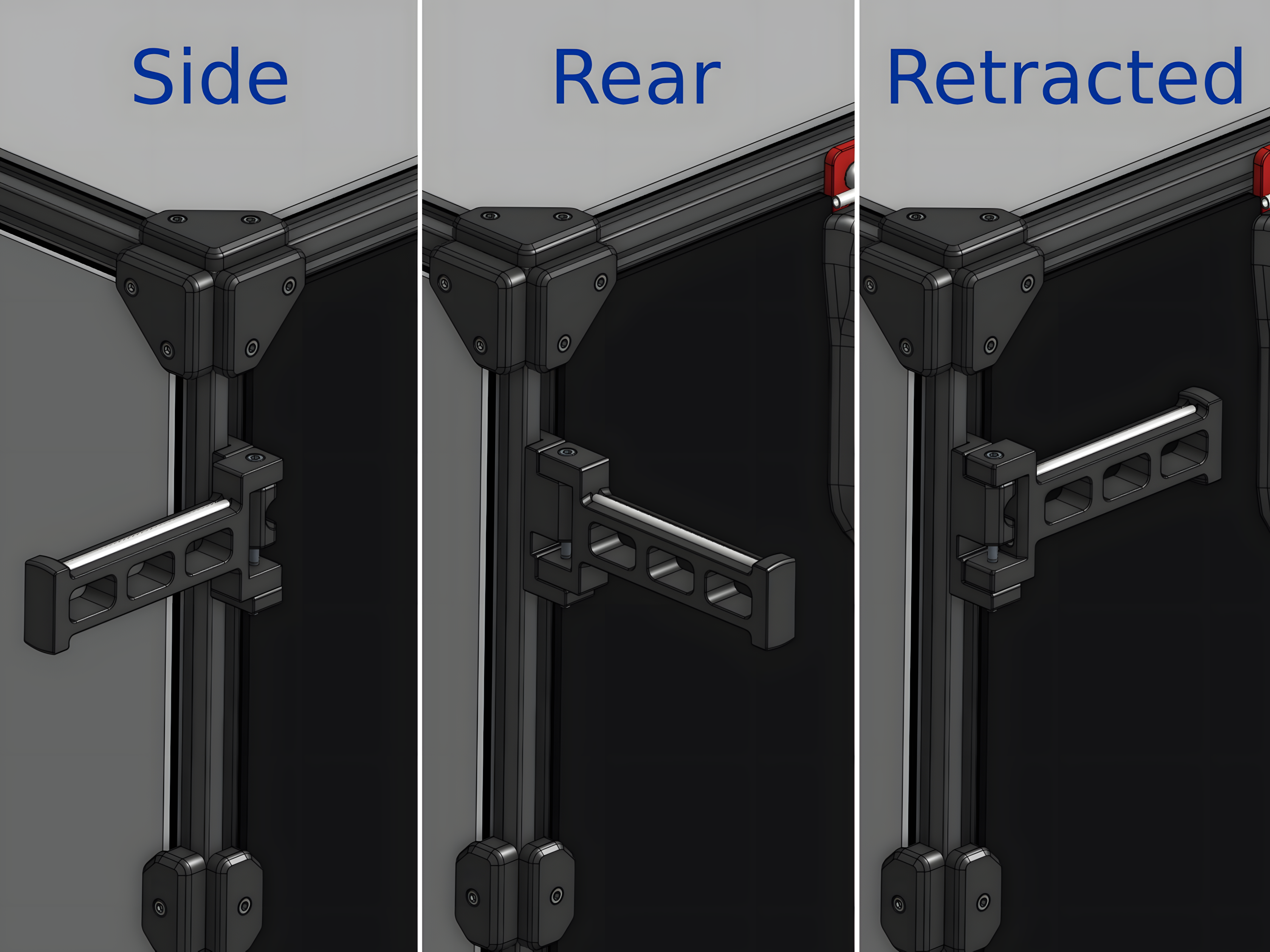 Tri-direction Foldable Spool holder (2020 and 3030 frame)