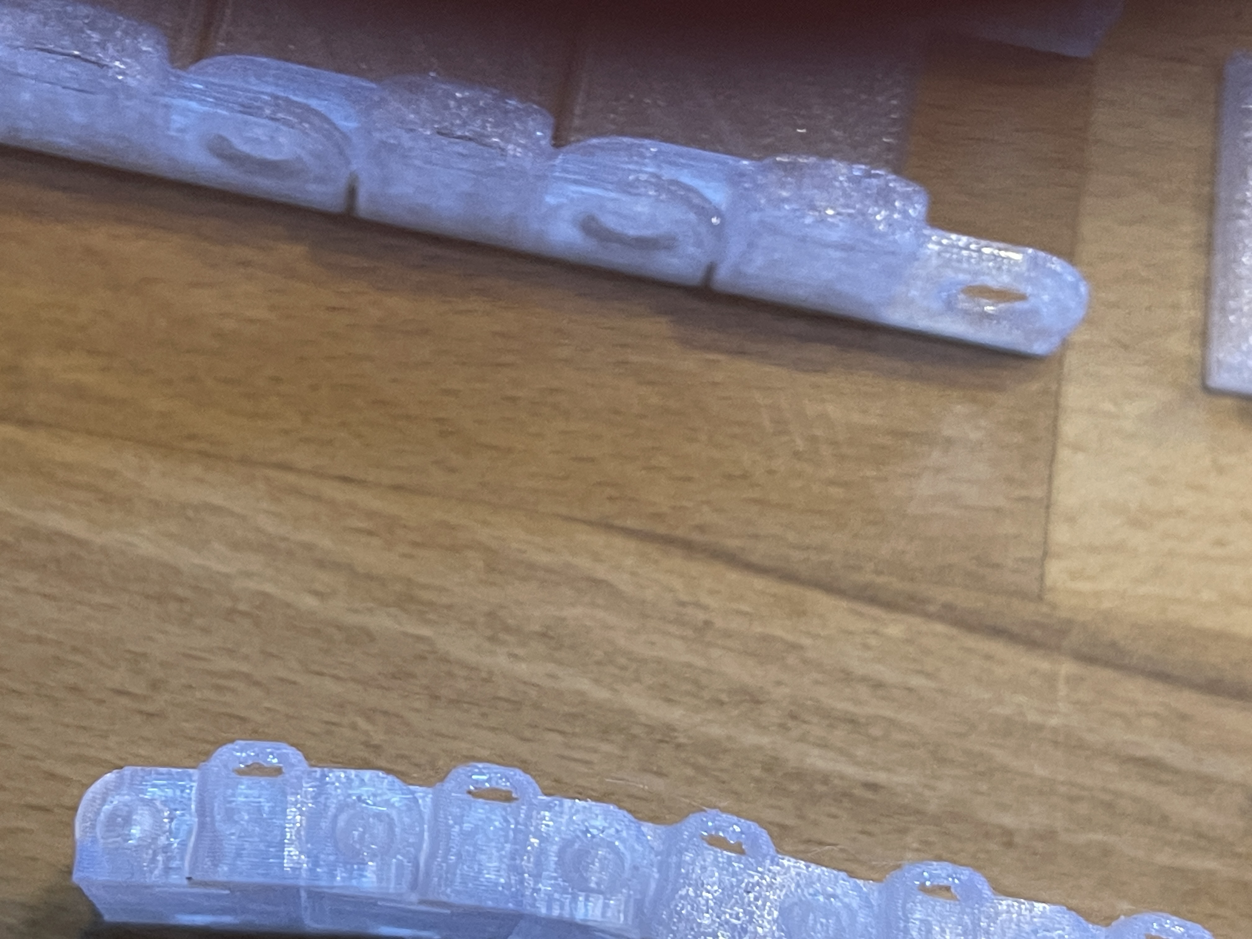 parametric open cable chain scad
