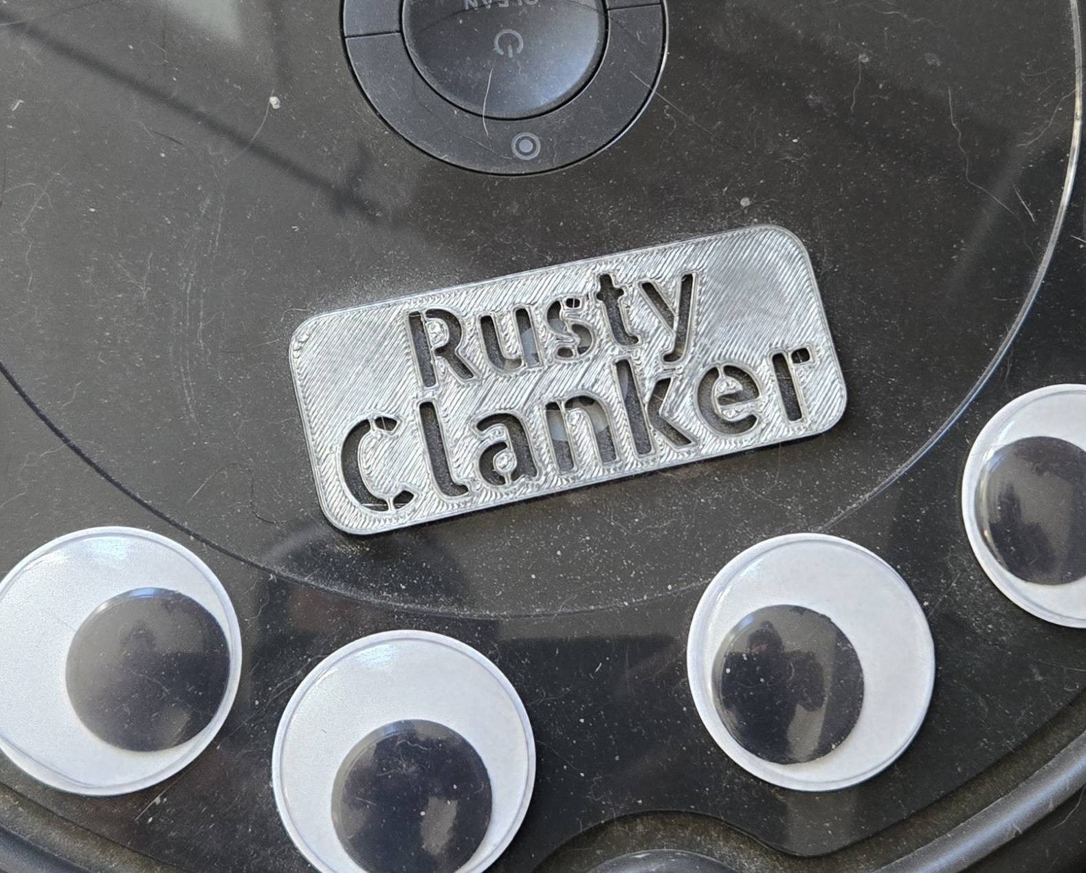 "Rusty Clanker" Name Plate