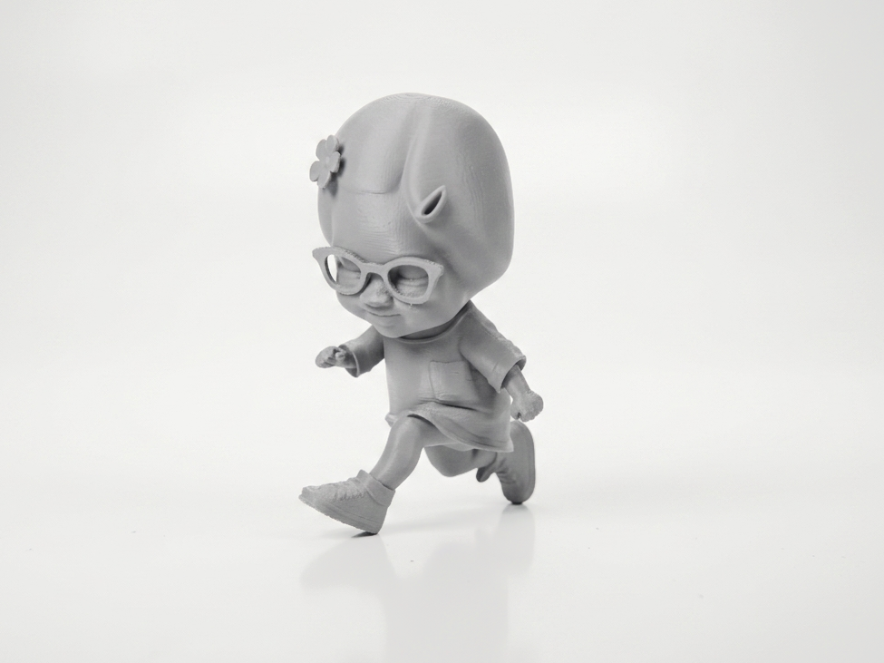 Running Girl Figurine Female Character 3D Printable