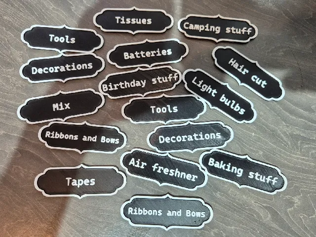 Vintage shape label