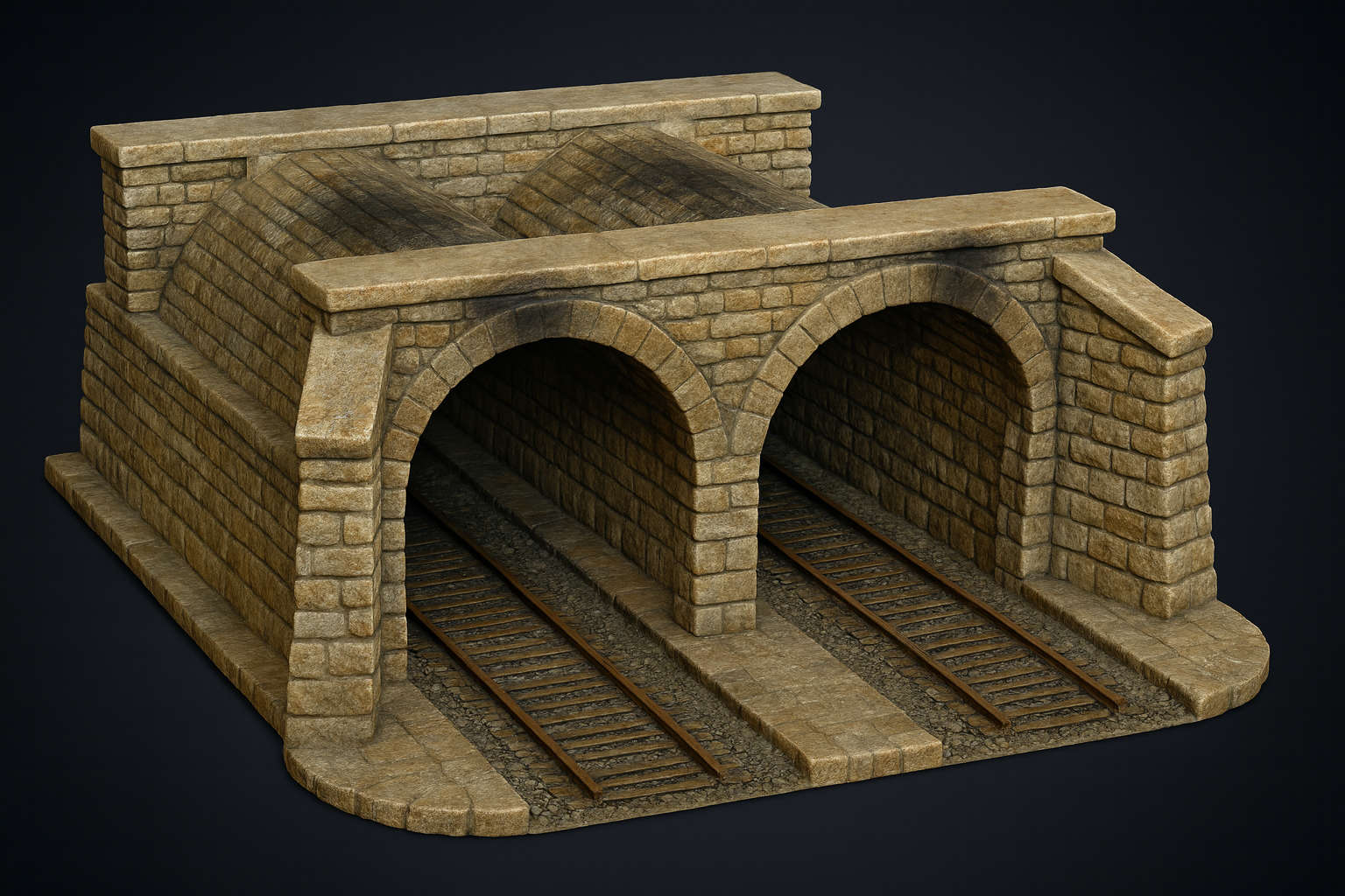 Model Railway Twin Tunnels