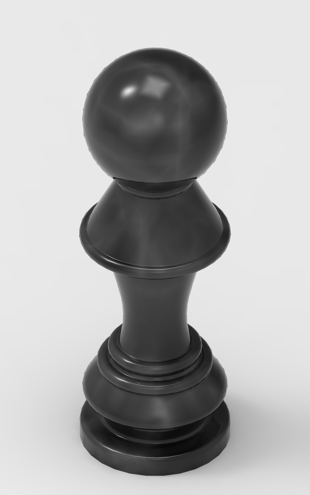 3D Printable Chess Pawn Elegant Game Piece for Play and Display