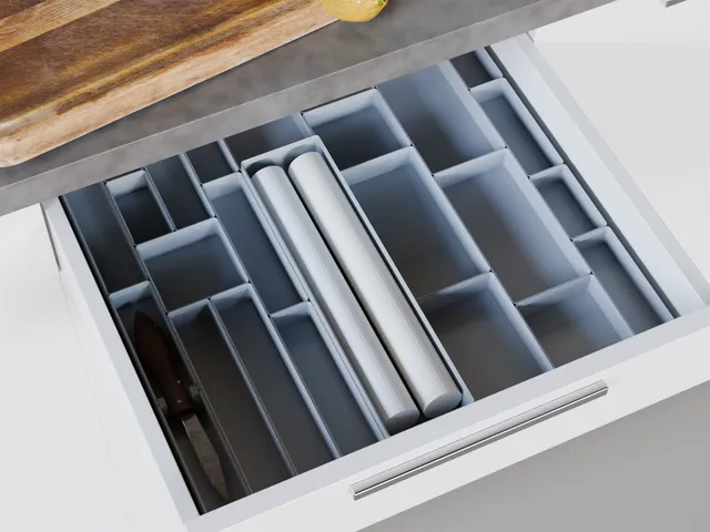 Gridfinity Drawer Organizer Kits: IKEA sizes, no glue + free generator for any drawer