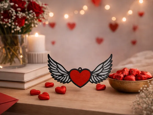 Wings of love Keychain.
