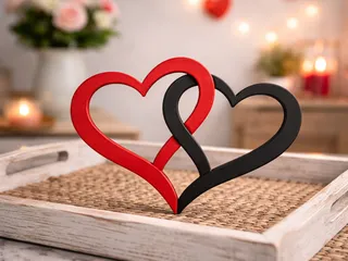 Infinity V Bone Saint Valentin ver.カード＆ Valentine's Day Infinity Heart (Flat, Easy Print) by Dan McCarty