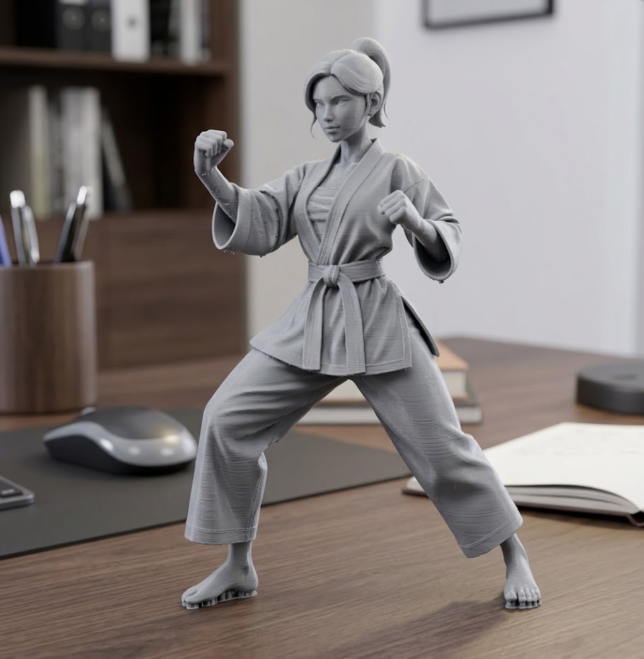 woman in karate