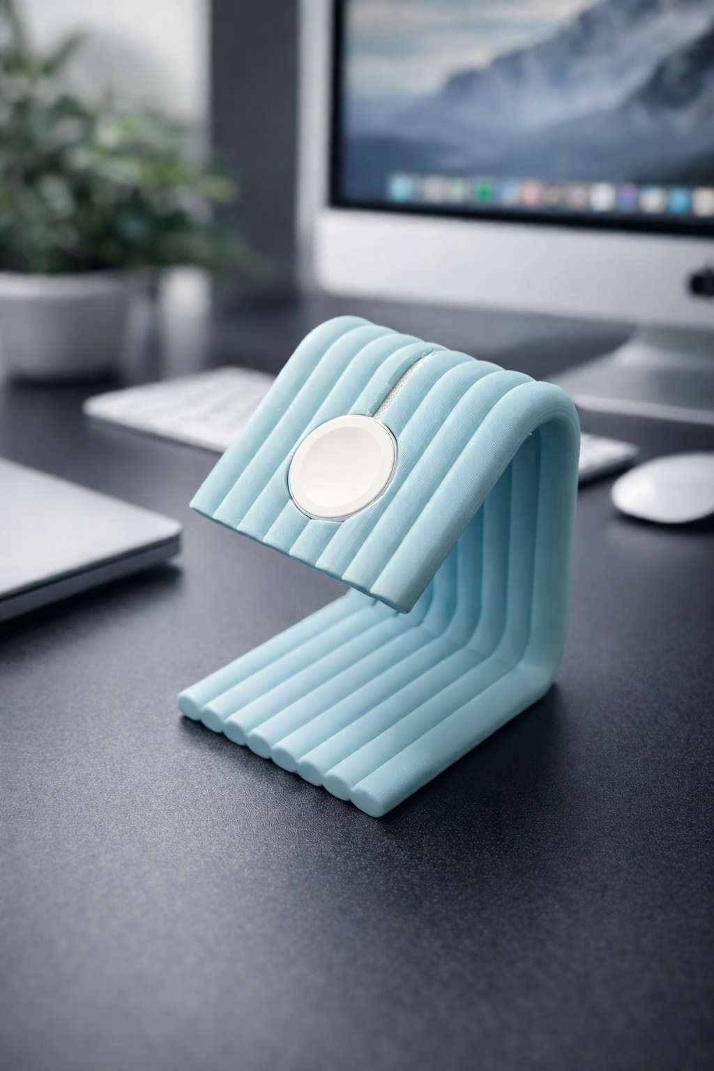 Ribbed Apple Watch Charging Stand