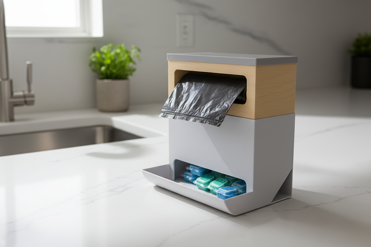 The HERO dual Pod and Bag Dispenser