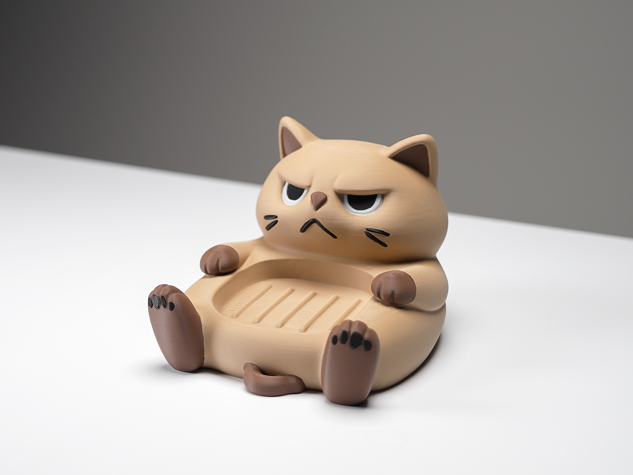 Jabonera Gatito Gruñón