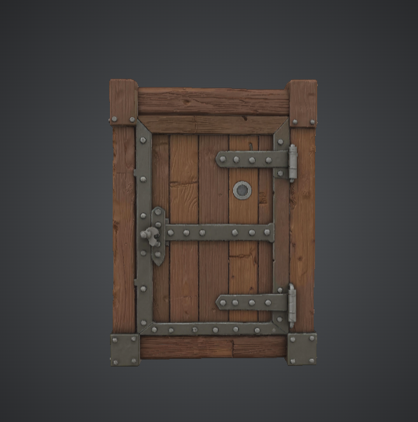 Medieval Wooden Door – Reinforced Plank Door