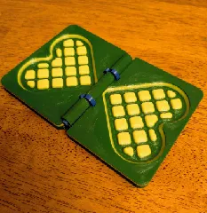 Waffle  Hearts  - Sensory Preschool toy for Playdoh