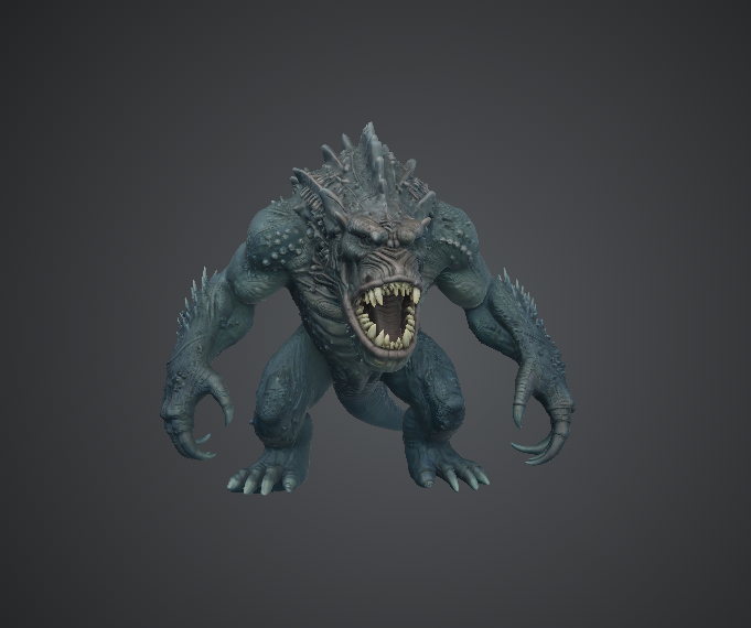 Savage Spined Sea Monster – Fantasy Creature